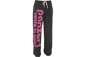 panzeri Pantalon Jogging Uni H - Noir/Rose Fluo