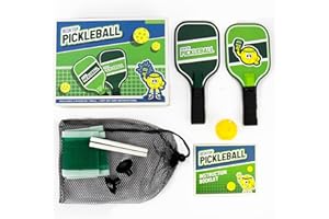 Gift Republic Desktop Pickleball Set – Mini Tabletop Pickleball Court with 2 Paddles, 1 Ball, and Net – Fun Portable Table Game for Kids and Adults Idea for Home or Office