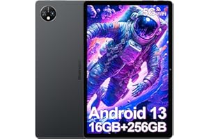 ‎BLACKVIEW Blackview Android 13 Tablet 10 Zoll Tab 10 WiFi, 16(8+8) GB RAM + 256GB ROM + 2TB Erweiterung, Octa-Core Gaming Tablet, 5G WiFi Tablet, 13MP/5MP Kamera, 7680mAh Akku, PC Mode/Type C, Grau