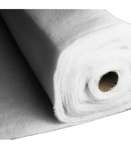Rouleau De Ouate Polyester Pour Matelassage Et Rembourrage - Largeur 68.6 Cm, 20 M, Hypoallergénique Et Ignifuge