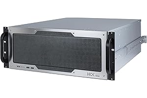HCX Nexus Series NX448 Boitier Serveur 4U pour Rack 19", Profondeur Courte de 480mm, 15 Baies de Disque Interne 3.5", Compatible EEB/E-ATX, CEB et ATX
