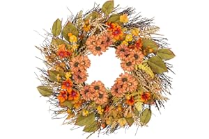 OAIRSE Ghirlanda autunnale da 20", Ø 50 cm, decorazione grande, foglia d'acero, ghirlanda artificiale per porta di casa, pareti, finestre, camino, decorazione per tavolo autunno, decorazione di Halloween