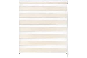 EASYDECO - Estor Enrollable Día y Noche - Lino (135_x_175_cm) | Tamaño Tela 131,8 x 175cm