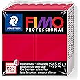 STAEDTLER 8004-29 FIMO Professional Oven-Hardening Polymer Modelling Clay, 85g - Carmine (Single Block)