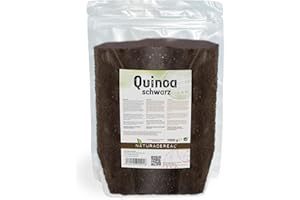 ‎NATURACEREAL Naturacereal Quinoa Schwarz 1kg - Natürliches Protein, Glutenfrei, Reich an Ballaststoffen & Nährstoffen, Vielseitig & Köstlich – für die bewusste Ernährung