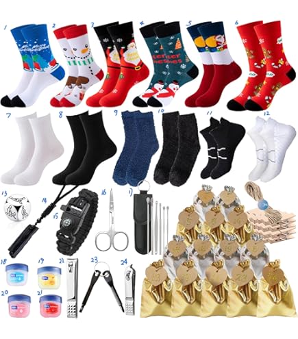 Calendrier De L'Avent Marvel - 24 Jours, 12 Paires De Chaussettes Homme Taille 40-45 - Super-héros : Spider-Man, Iron Man, Hulk...