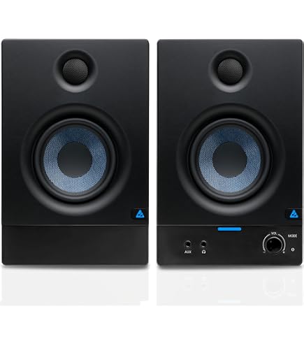 KRK ROKIT 5 G4 Wired Powered Studio Monitors Subwoofer Pair (Black