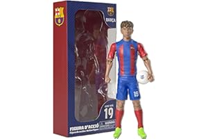 Megableu – Figura de fútbol YAMAL – 20 cm – Figura de fútbol grande realista y articulada – Licencia oficial – 10 puntos de articulación – Juguete de fútbol FC Barcelona – Idea de regalo Fans L. Yamal