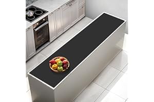 AECHY Grand tapis en silicone - 200 x 50 x 0,2 cm - Multi-usages - Résistant à la chaleur - 2 mm d'épaisseur - Tapis de comptoir de cuisine - Tapis en silicone imperméable antidérapant pour comptoir