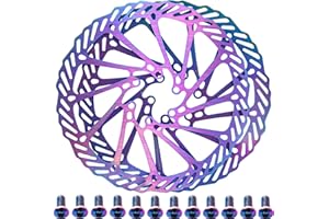 YBEKI Disco de Freno Bicicleta 160mm 180mm Color Rotores para Bicicletas con 12 Pernos para Picicleta de Carretera Bicicleta de Montaña Bicicleta Disco de Freno