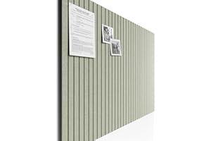 Bumusty Large Felt Notice Board 48" x 36" Cork Board Alternative-12 Pack with 70 Safe Removable Adhesive Tabs, Cork Boards for Walls for Home Office Classroom Pin Board-Sage