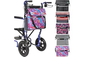 Vive Wheelchair Bag - Wheel Chair Mobility Scooter Storage Tote Accessory for Carrying Loose Items and Accessories - Travel Messenger Backpack for Men, Women, Handicap - Accessible Pouch…
