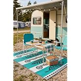 Esterilla Katlanabilir Hasır Kilim Mat | &Ccedil;ift Taraflı-Plaj-Piknik-Kamp-Bah&ccedil;e-Balkon-Teras-Karavan