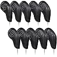 Craftsman Golf Leather Patch No. Black Iron Headcover Head Covers set 10pcs/set Magnetic Closure