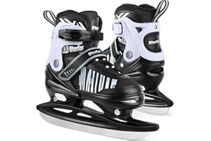 TaroKitc Verstellbare Schlittschuhe für Kinder Mädchen und Jugendliche, Kinder Eislaufschuhe mit Komfortables Fußbett & Knöchelpolster, schicke Eislaufschuhe Damen, 3 Größen (30 bis 41)