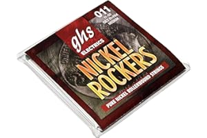 GHS Strings R+RM Nickel Rockers, Rollerwound struny do gitary elektrycznej z czystego niklu, średnie (11-50)