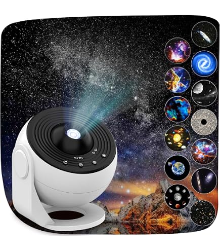 GEEKHAVE LED Proiettore di Cielo Stellato Luce Notturna, Proiettore Galaxy Starlight con Altoparlante Bluetooth, Telecomando e Timer, Adatto per i Regali di Natale, Regali per Bambini e Adulti