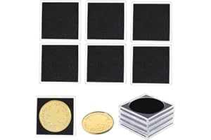 PEOVLVN 20 Stück Münzen Aufbewahrung,münzen hüllen,Silberdollar Münzhalter Verstellbare Münzhalter Münzetui mit Schwämmen,Acryl-Münzsammelhüllen Münzhüllen Münzkapseln für Sammler-20/25/30/35/40mm