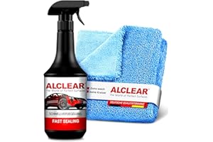 ‎ALCLEAR ALCLEAR 71100SV Lack Schnellversiegelung 1 Liter inkl. Mikrofaser Auto Poliertuch für Autopflege, Motorrad, Fahrrad