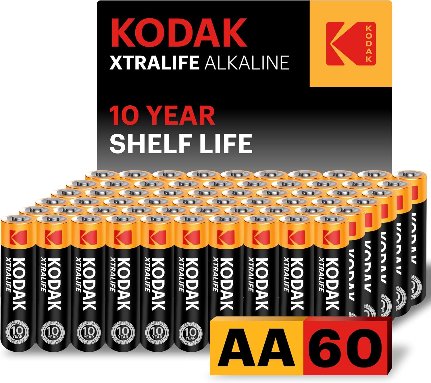 Foire Aux Questions Essentielles sur le KODAK AA Alkaline Batteries 60 Pack Double A