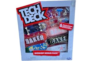 Tech Deck Sk8shop Bonus Pack Mini Finger Skateboard Multi (Baker Bonus Pack))