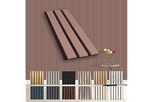 HEXIM Akustikpaneele Musterstück - flexible Lamellenwand Holz MDF Wandpaneele Lamellenverkleidung Wandverkleidung Innendekoration schalldämmend (Mauve - AP03 / APH03 Musterstück)