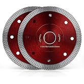 Flintronic 2 Piece Diamond Disc 115 mm, Extra Fine Porcelain Diamond Disc, Universal Diamond Cutting Disc for Porcelain, Cera
