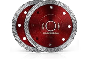 Flintronic Disco da Taglio Diamantato, Disco Diamantato, 2 Pezzi 115mm Cemento Glass Cutting Disc, per il Taglio di Porcellana, Ceramica Dura, Piastrelle, Marmo, Granito, Professionale Secco e Umido