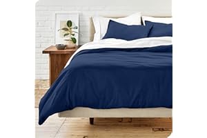 Bare Home Set Copripiumino 200 x 200 cm - Copripiumino in Microfibra 200 x 200 e 2 Federe (200 x 200/80 x 80 x 2, Blu scuro)