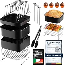 Kit Per Friggitrice Ad Aria BPTRKOM Set 2 Accessori Friggitrice Ad Aria