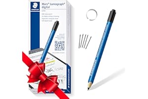 Staedtler Mars digital Jumbo 180J 22. EMR Stylus z miękką cyfrową gumką. Rysik do cyfrowego pisania, rysowania i mazania na ekranach dotykowych EMR (4096 poziomów ciśnienia, końcówka 0,7 mm)