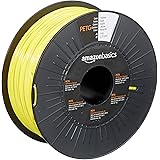 Amazon Basics PETG 3D Printer Filament, 1.75mm, Yellow, 1 kg Spool