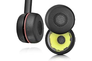 INF Öronkuddar för Jabra Evolve 75/75+ / 75 UC / 75MS, Bättre ljudupplevelse, Mjuk och bekväm, Exakt passform, Förbättrad ljudupplevelse, Enkel installation