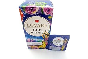 LOVARE ...SHARE THE LOVE Lovare Tee Mischung aus schwarzem und grünem Tee mit Früchten 1001 Nights 24Btl