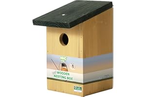 HANDY HOME & GARDEN 1 x Handy Home And Garden Nido di Uccello/Casa per Uccelli in Legno Trattato a Pressione per Uccelli Selvatici e da Giardino - Realizzato con Legno FSC 100%, Foreste Ecosostenibili Sostenibili