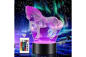 ONEVER 10Pcs Luz de Noche Led Luz de Control Remoto de Colores 3D Luz de Control Remoto Inteligente Táctil Luz Sensor Portátil Base de Interruptor Adecuado para Pasillo Dormitorio