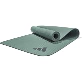 Adidas Yoga Matı 4 mm &ndash; Yoga Matı %50 Geri D&ouml;n&uuml;ş&uuml;ml&uuml; Malzemeden PVC İ&ccedil;ermez &ndash; Kaymaz ve Dokulu Y&uuml;zey (176 x 61 cm) Yoga i&ccedil;in 