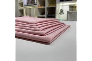 TESSILE & SERVICE SRL T&S SET 10 TOVAGLIOLI DI STOFFA MISTO COTONE MORBIDO - COLORE ROSA ANTICO - MIS. 45X45 - MADE ITALY
