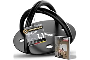 ‎NEOLYMP NEOLYMP Edelstahl Wandanker für Fitnessbänder bis 300kg - Wandhalterung, Deckenhaken Schwerlast, Fitness Zubehör fürs Home Gym, Boxsack Deckenhalterung