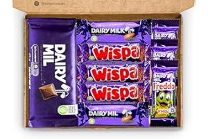 SWEETIEPOST British Chocolate Gift Box | Dairy Milk Selection Box | UK Chocolate Present | Wispa Hamper | Perfect for a British Dairy Milk Lover