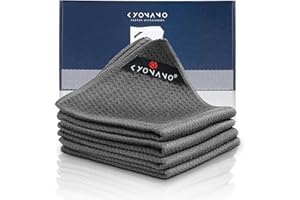 ‎KYONANO KYONANO Barista Zubehör, Barista Tuch Set 4 Stück, 30x30 cm Reinigungstuch zum reinigen Ihres Kaffee Equipments, extrem saugstarke, Barista Lappen für Dampflanze und Siebträgermaschine