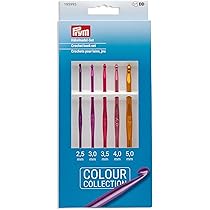 Prym 218441-set, 7,0-12,0 mm 218441-1-ergonomische haakset van wol 7,00-12,00 mm x 1, wit, 12 mm