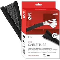 Label-the-cable Kabelschlauch / Kabelschutz / Kabelkanal: Gewebter Kabelmantel, Selbstschließend, zuschneidbar ohne…