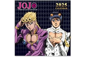 Grupo Erik: Calendario Jojo's Bizarre Adventure 2025 da Muro, 12 mesi, 30x30cm FSC® + Poster in Regalo, Calendario 2025 da parete, Calendario 2025 Ragazzo, Calendario Anime 2025