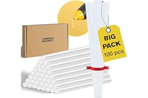 RAPID Universal 100 Pack of 7mm Glue Sticks – Ø7 x 100mm, Transparent Hot Melt Glue Sticks for Arts, Crafts, and Small Repairs, Solvent-Free, High Resin Levels, 380g Pack, Glue Gun Not Included