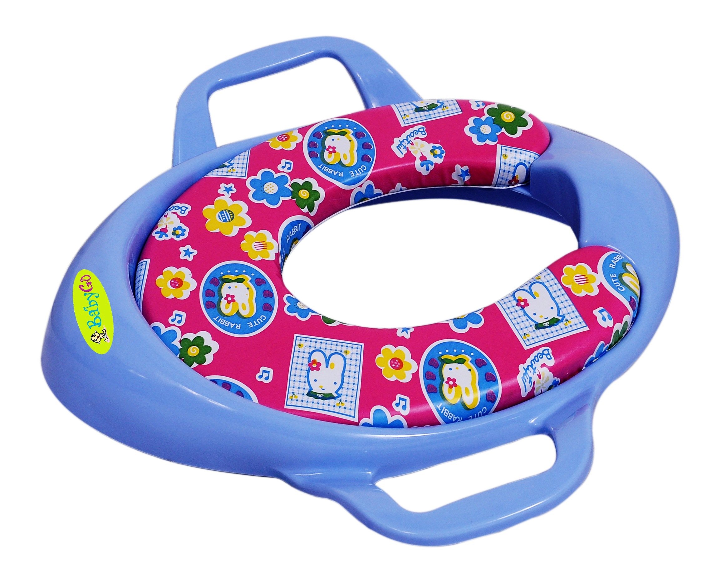 Buy BabyGo Cushioned Potty Seat, Toilet Seat with Handle for Kids (Blue