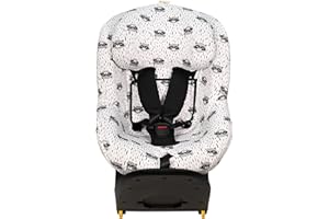JYOKO Kids Funda de algodón para Silla de Coche Compatible con Maxi Cosi Pearl 360 y Mica Pro I-Size (Raccoon)