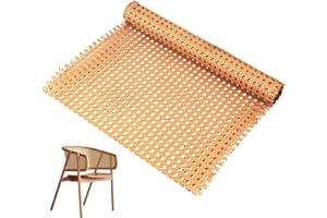 NZZVNZ Cane Rattan Webbing Roll 35 x 150cm, PE Rattan Webbing Rattan Mesh, Open Mesh Rattan Roll Cane Webbing for Caning Projects, Furniture, Chair, Cabinet