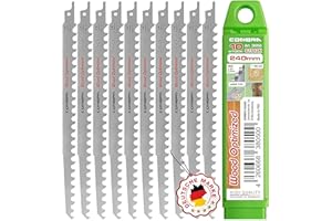 CONBRA® Säbelsägeblätter Holz 10x S1542K Sägeblätter Säbelsäge 10-tlg. Sägeblätter für Säbelsäge - 240mm Sägeblatt Säbelsäge - Tigersäge Sägeblatt - Kompatibel mit Bosch Säbelsägeblätter