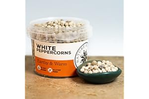 Nature Kitchen Pentola di pepe bianco da 70 g di spezie ed erbe aromatiche senza glutine e vegane, miscele di cucina quotidiana per marinate, salse, friggere, cuocere al forno o grigliare